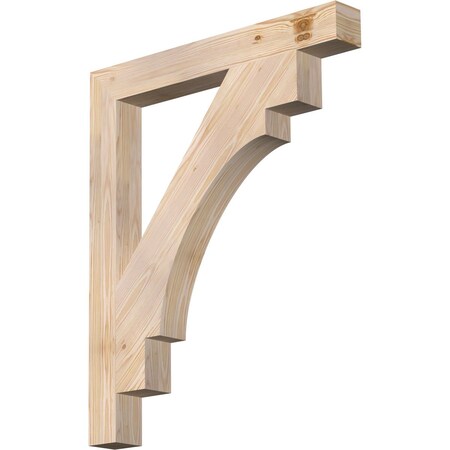 Merced Block Smooth Bracket, Douglas Fir, 3 1/2W X 30D X 36H